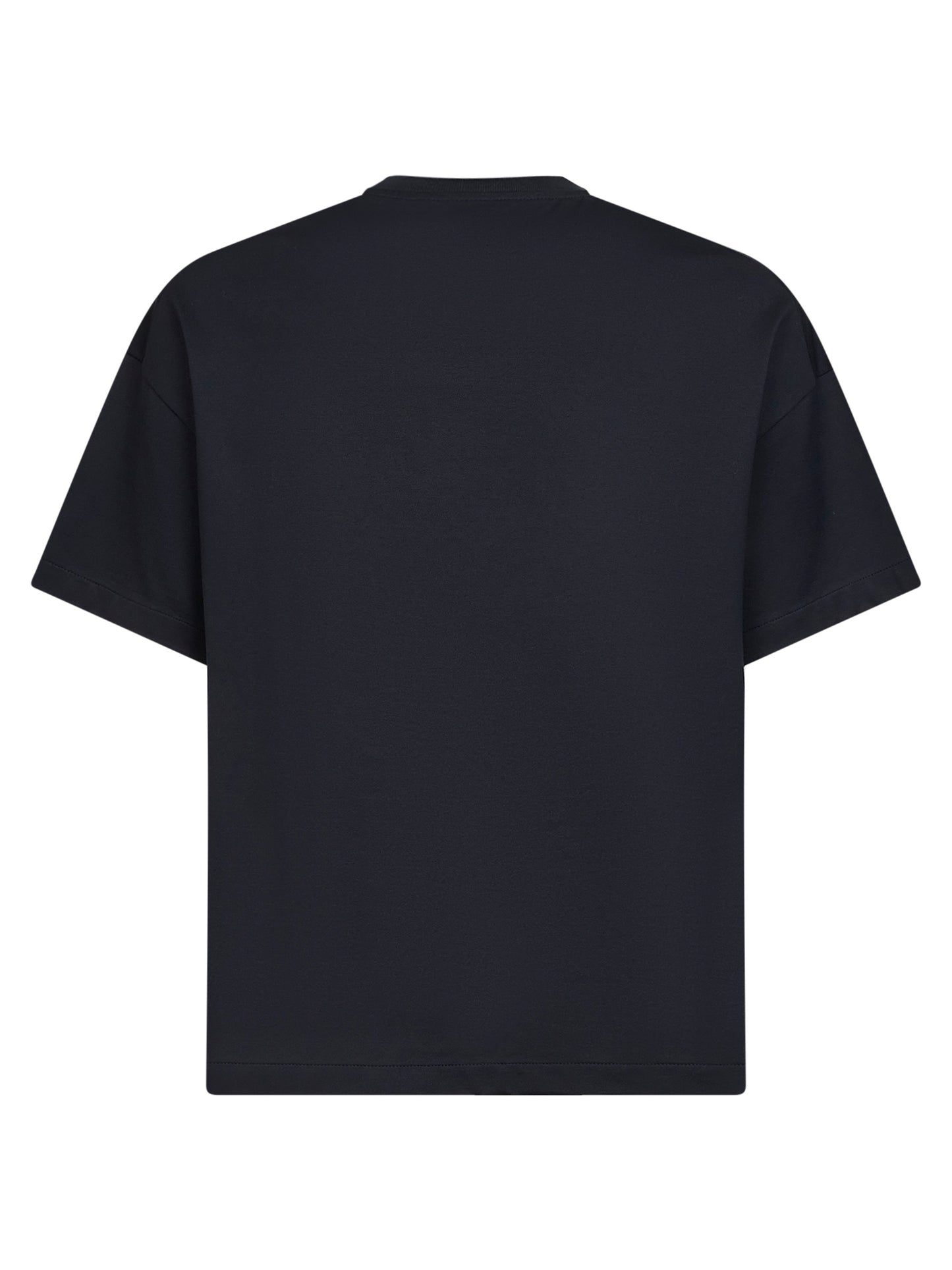 Blue lightweight cotton jersey logo T-shirt