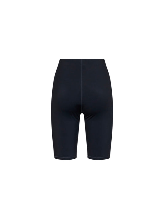 Black cotton logo jersey biker shorts