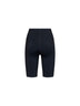 Shorts biker in jersey di cotone nero con logo