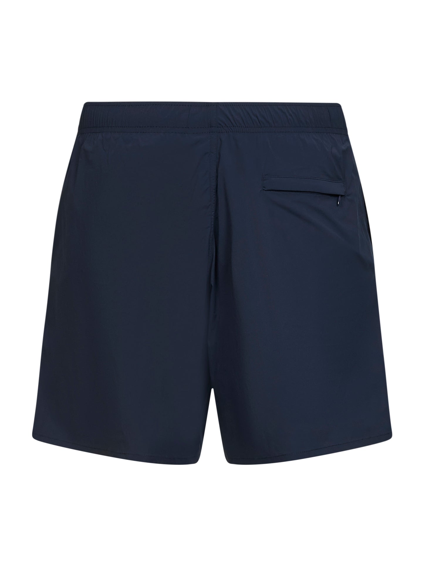 Blue stretch nylon logo swim shorts