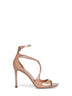 Sandali Azia 95 in pelle verniciata rosa