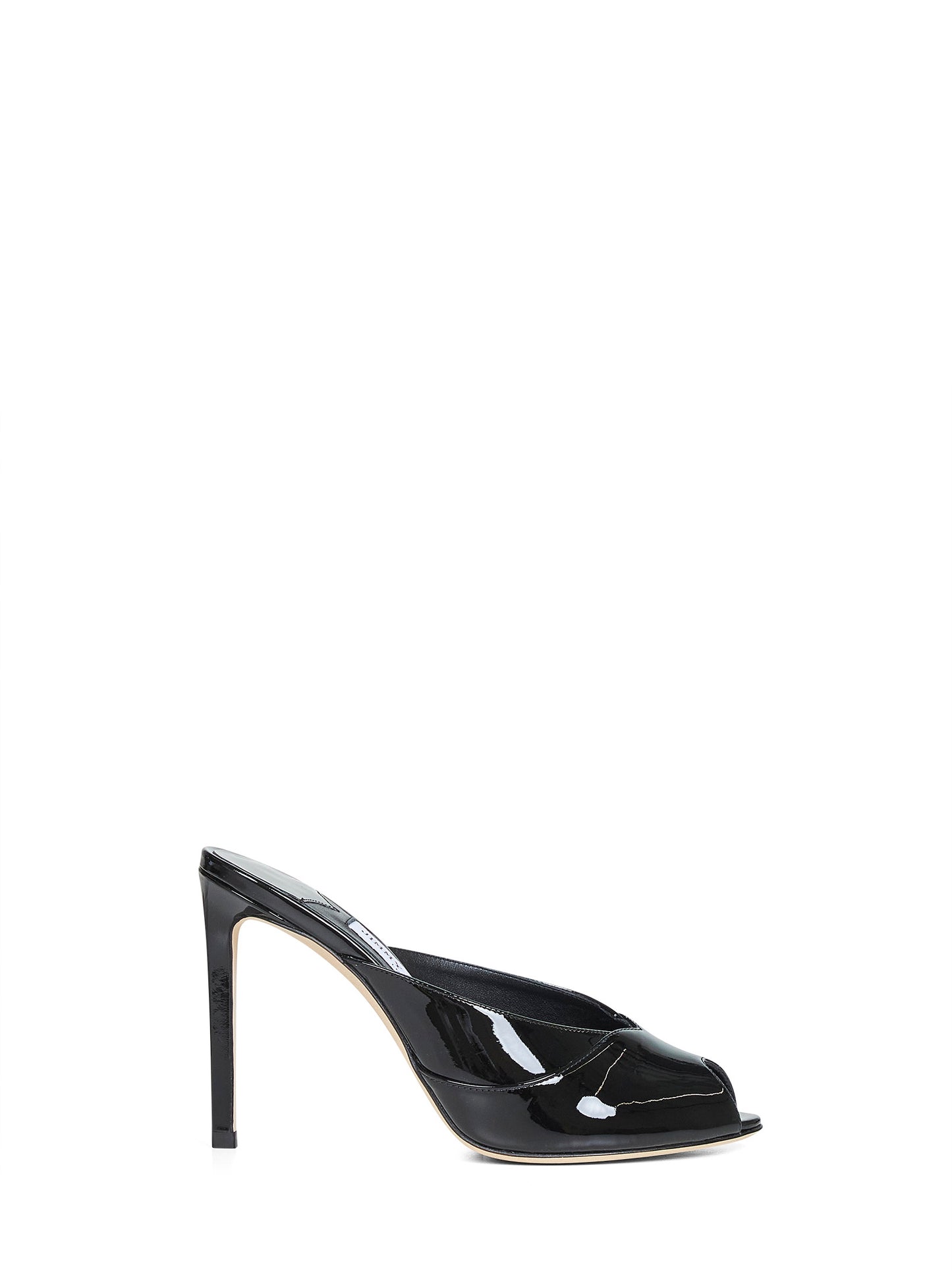 Mules Brigitte 100 in vernice nera