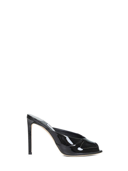 Mules Brigitte 100 in vernice nera