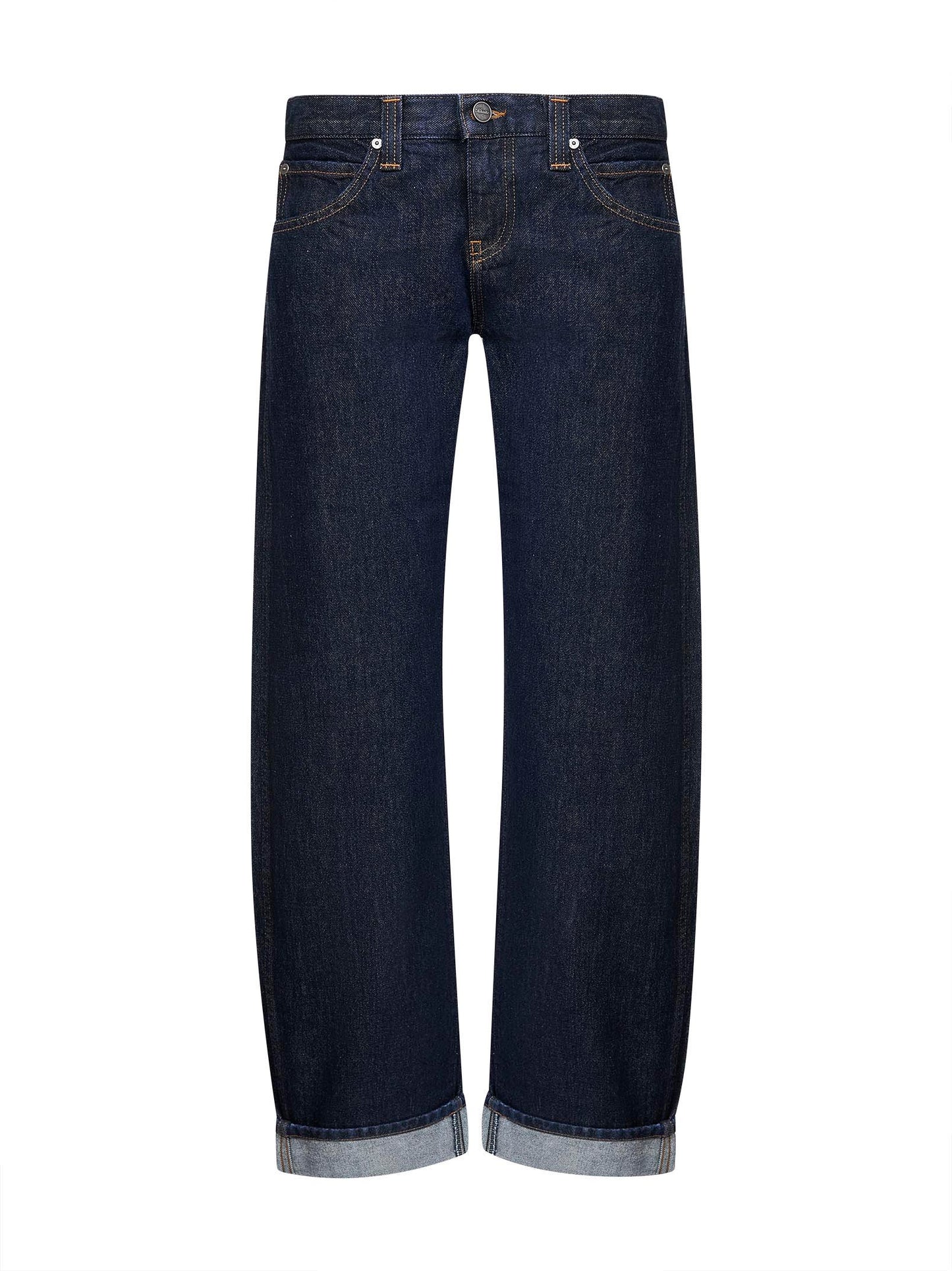 Blue denim Karo low-rise jeans