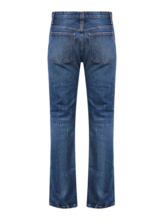 Blue denim Farley straight-leg jeans