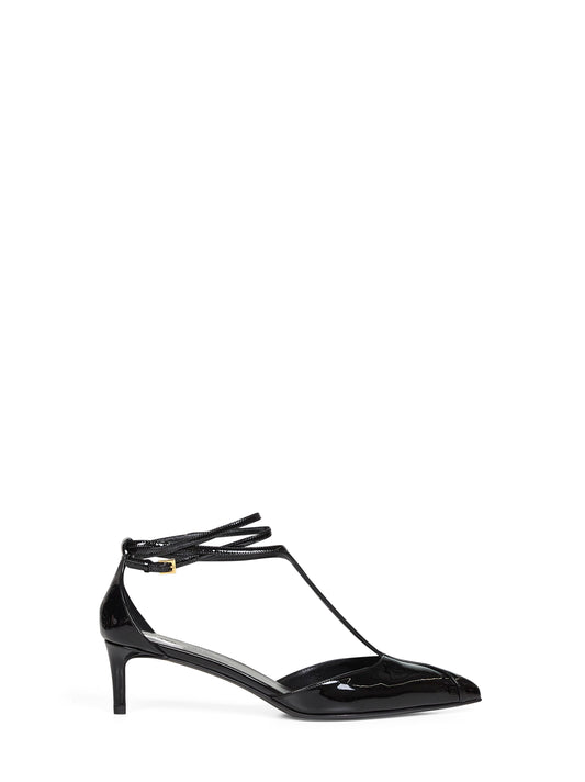 Black patent leather Mia pumps