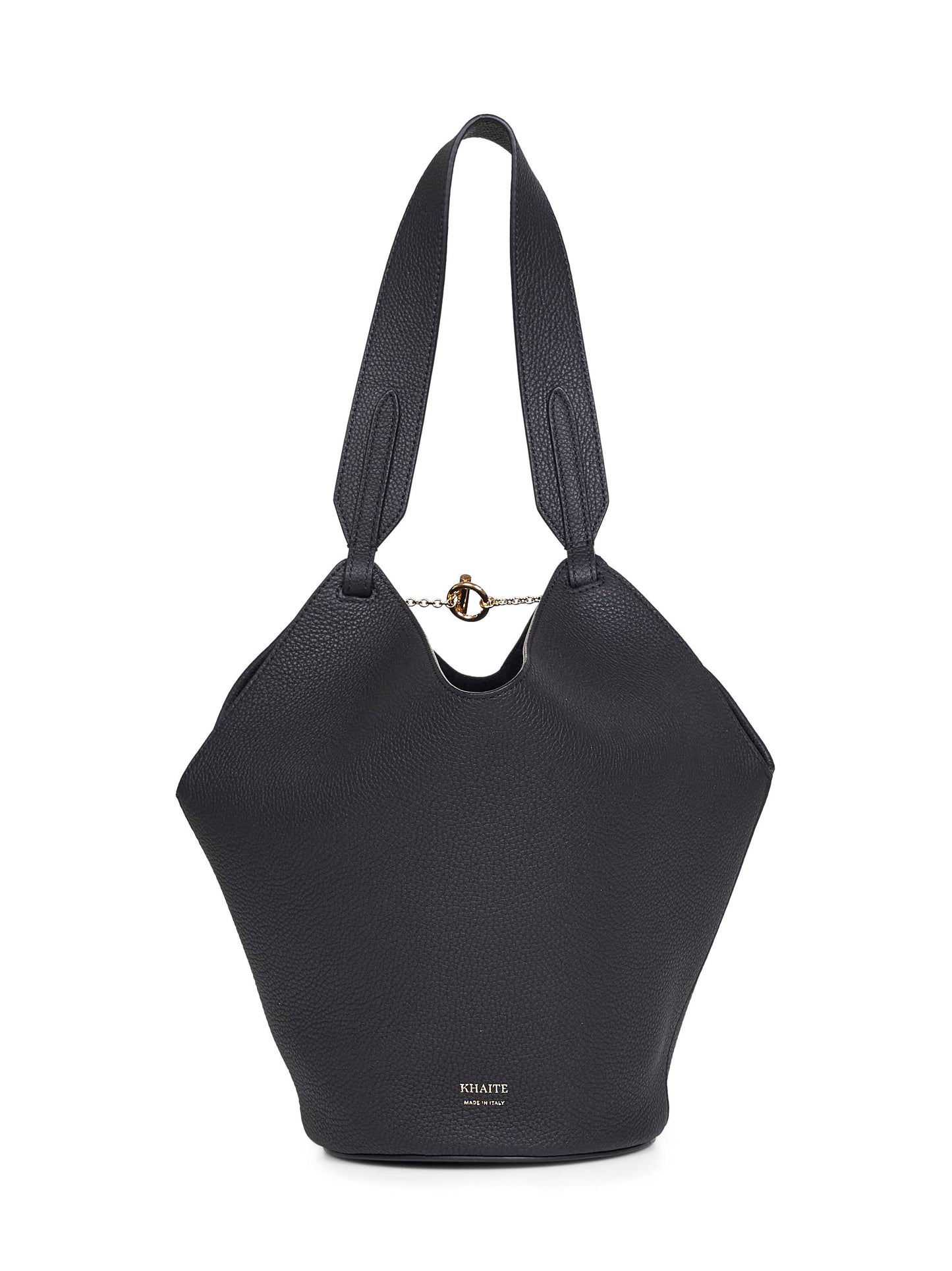 Borsa a mano Mini Lotus Tote nera