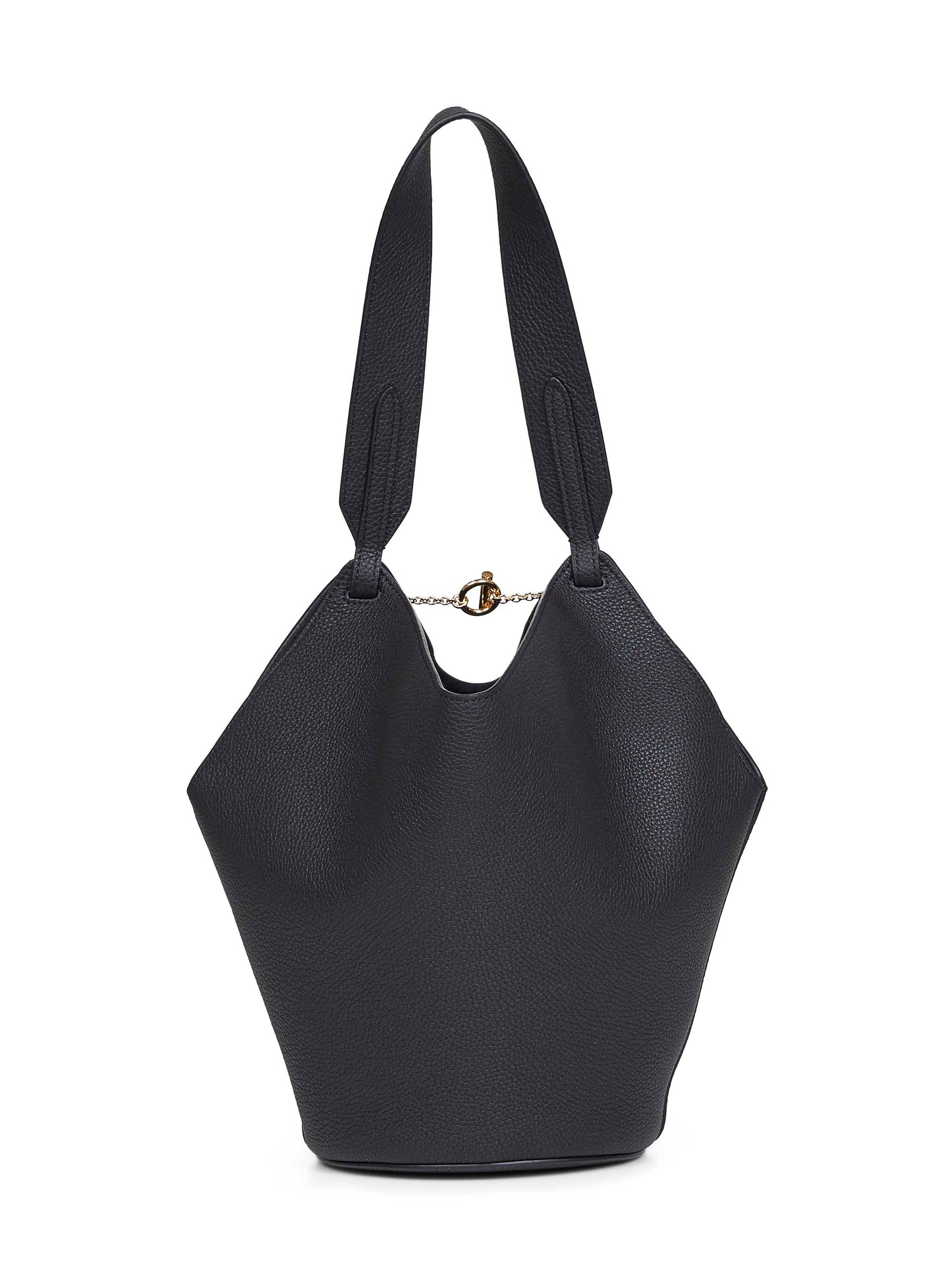 Borsa a mano Mini Lotus Tote nera