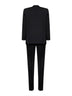 Black virgin wool single-breasted suit