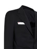 Black virgin wool single-breasted suit