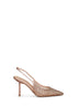 Slingback gioiello Gilda 80 mm oro rosa