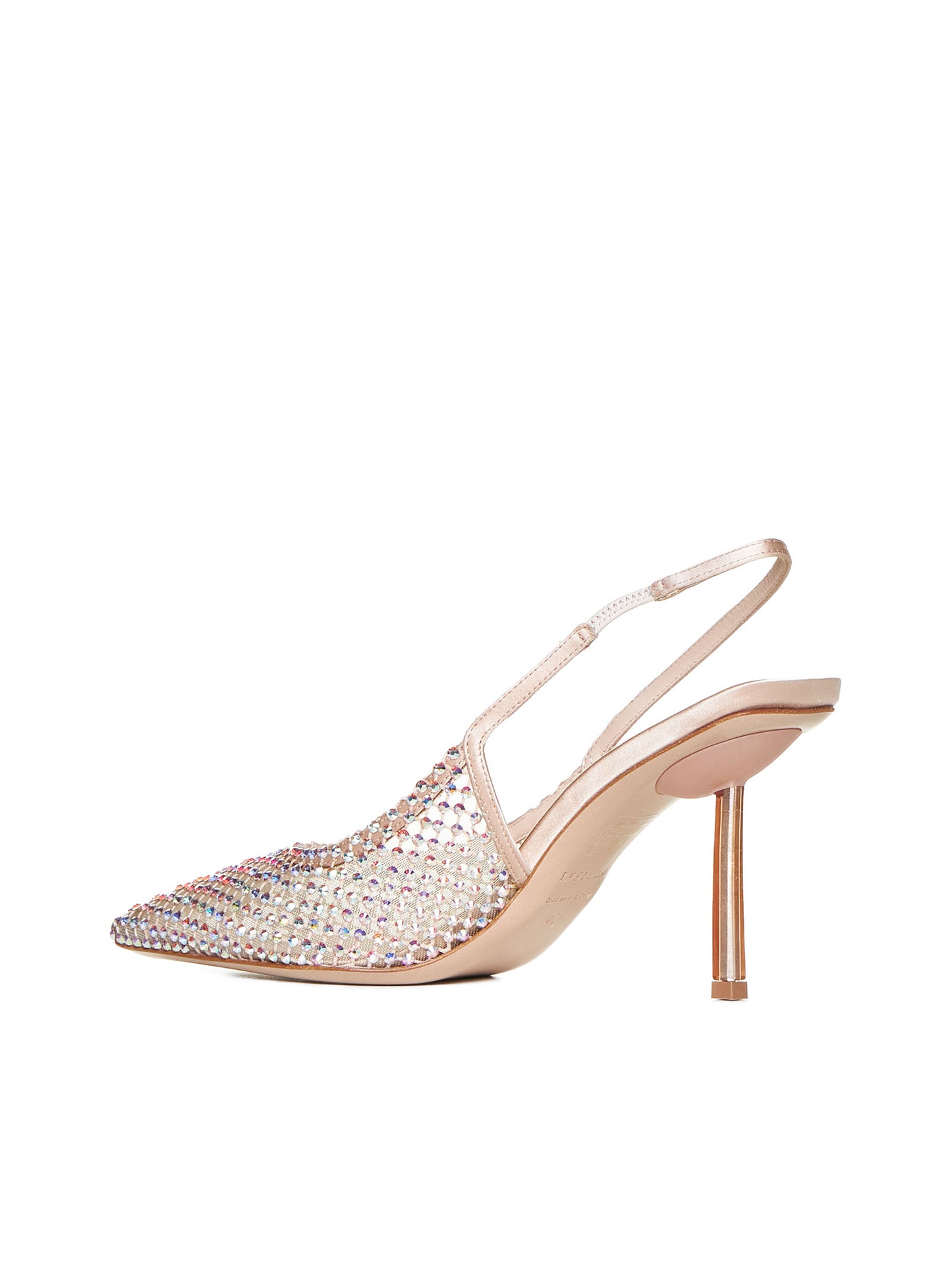 Sandali Embrace in tessuto lame'