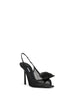 Black mesh Rose 100 slingback pumps