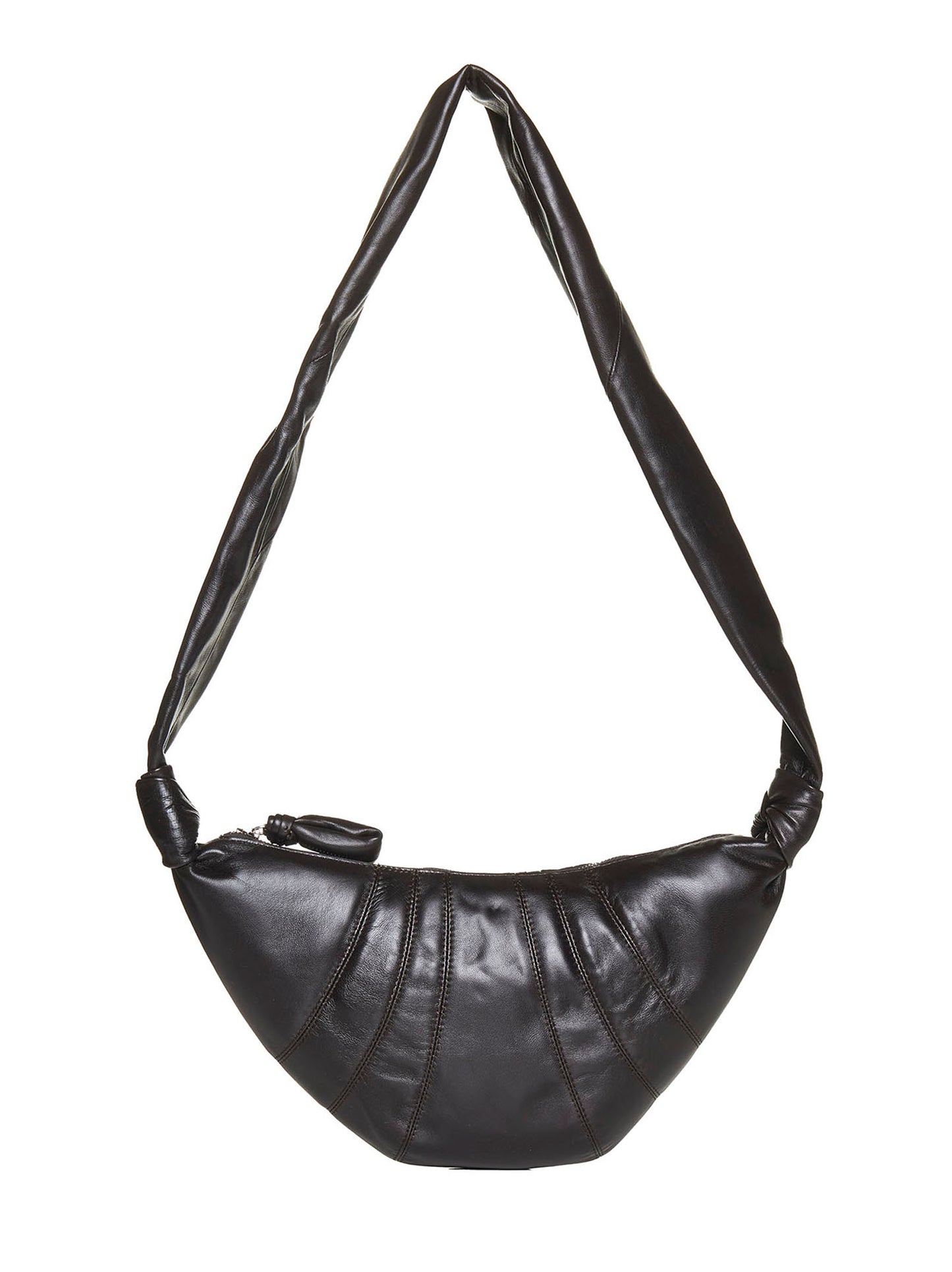 Small Croissant Shoulder Bag in Nappa Leather