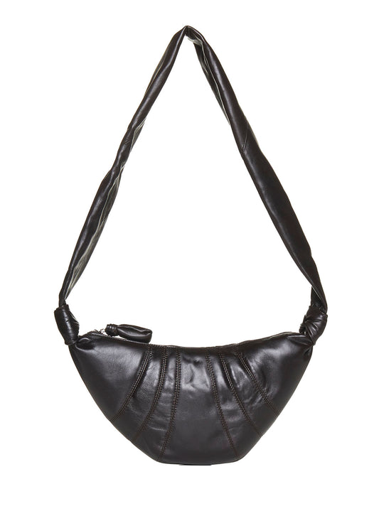 Small Croissant Shoulder Bag in Nappa Leather