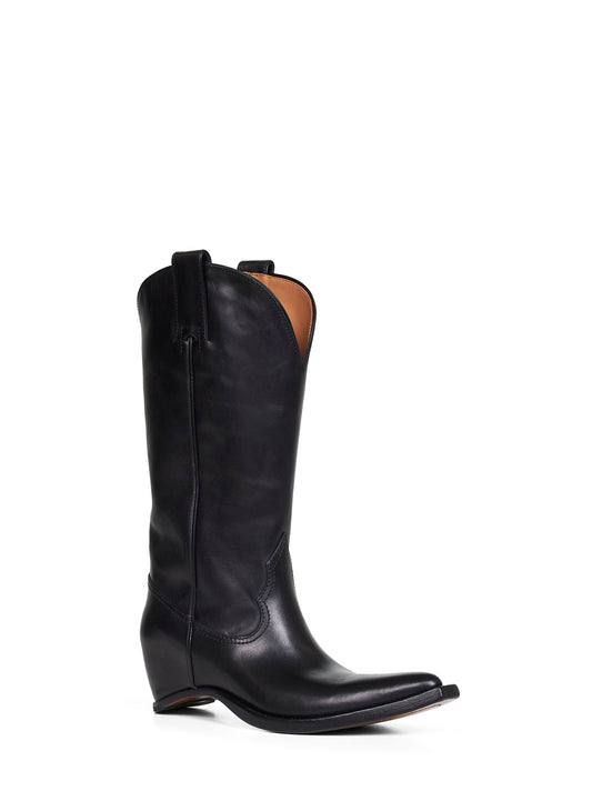 Stivali Western Heel-less neri