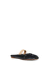 Mules Tabi in pelle nera con fascia elastica