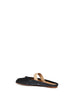 Mules Tabi in pelle nera con fascia elastica