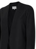 Giacca minimal in lana vergine nera