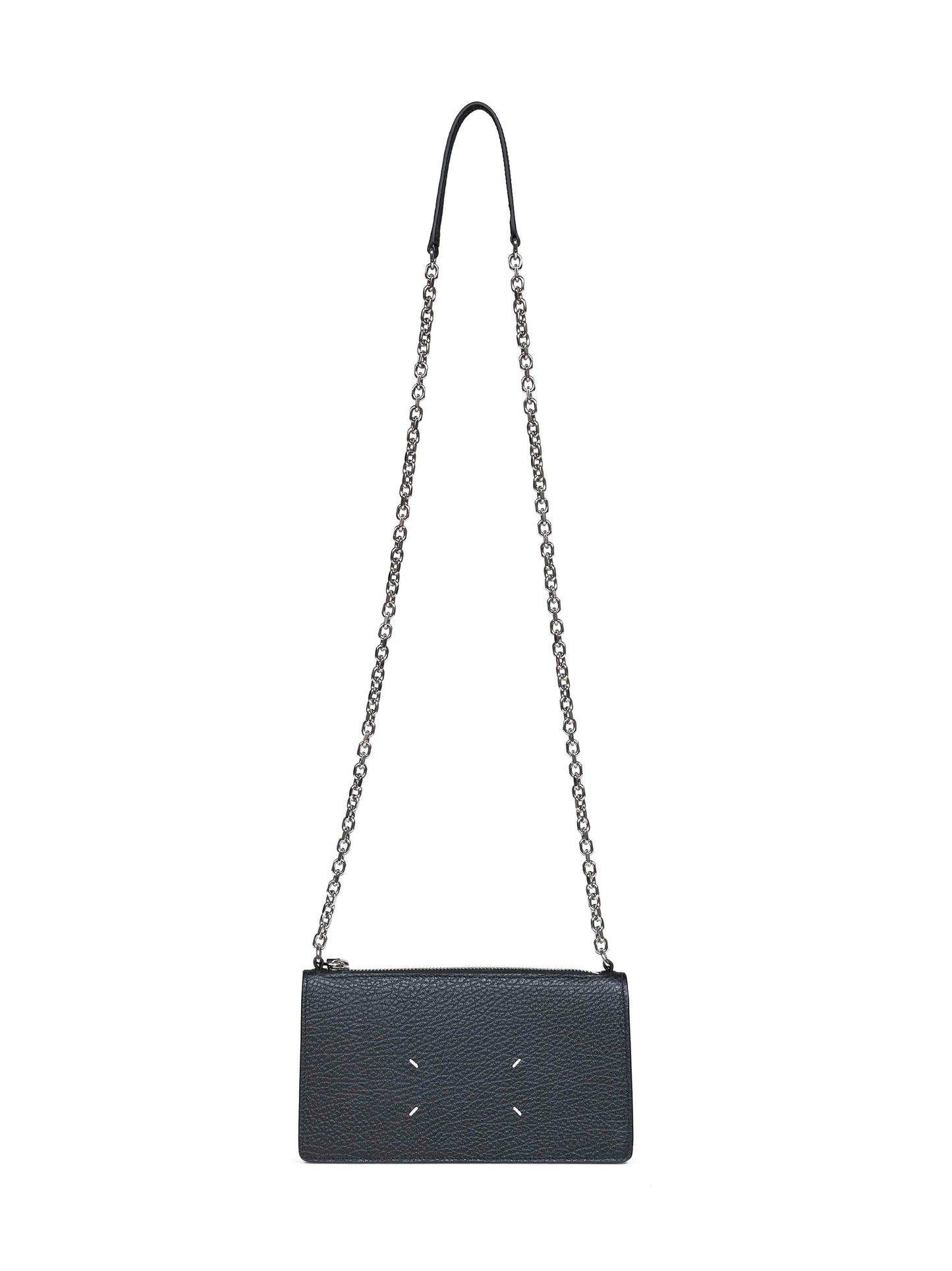 Mini bag a tracolla Four Stitches nera<BR/>