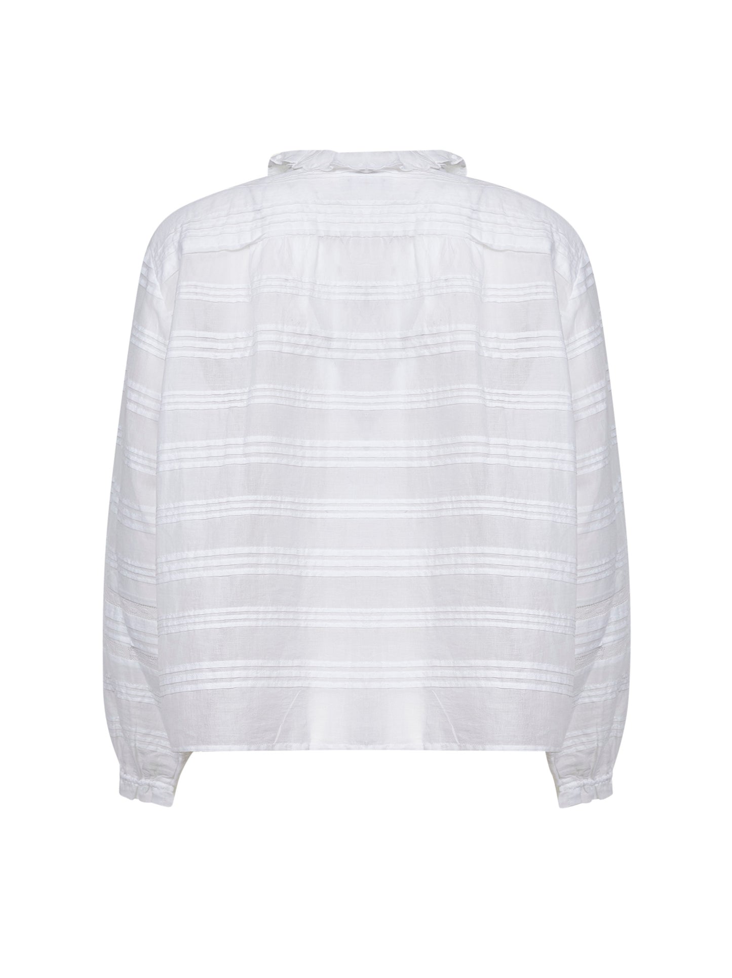 White cotton and lace Peline blouse