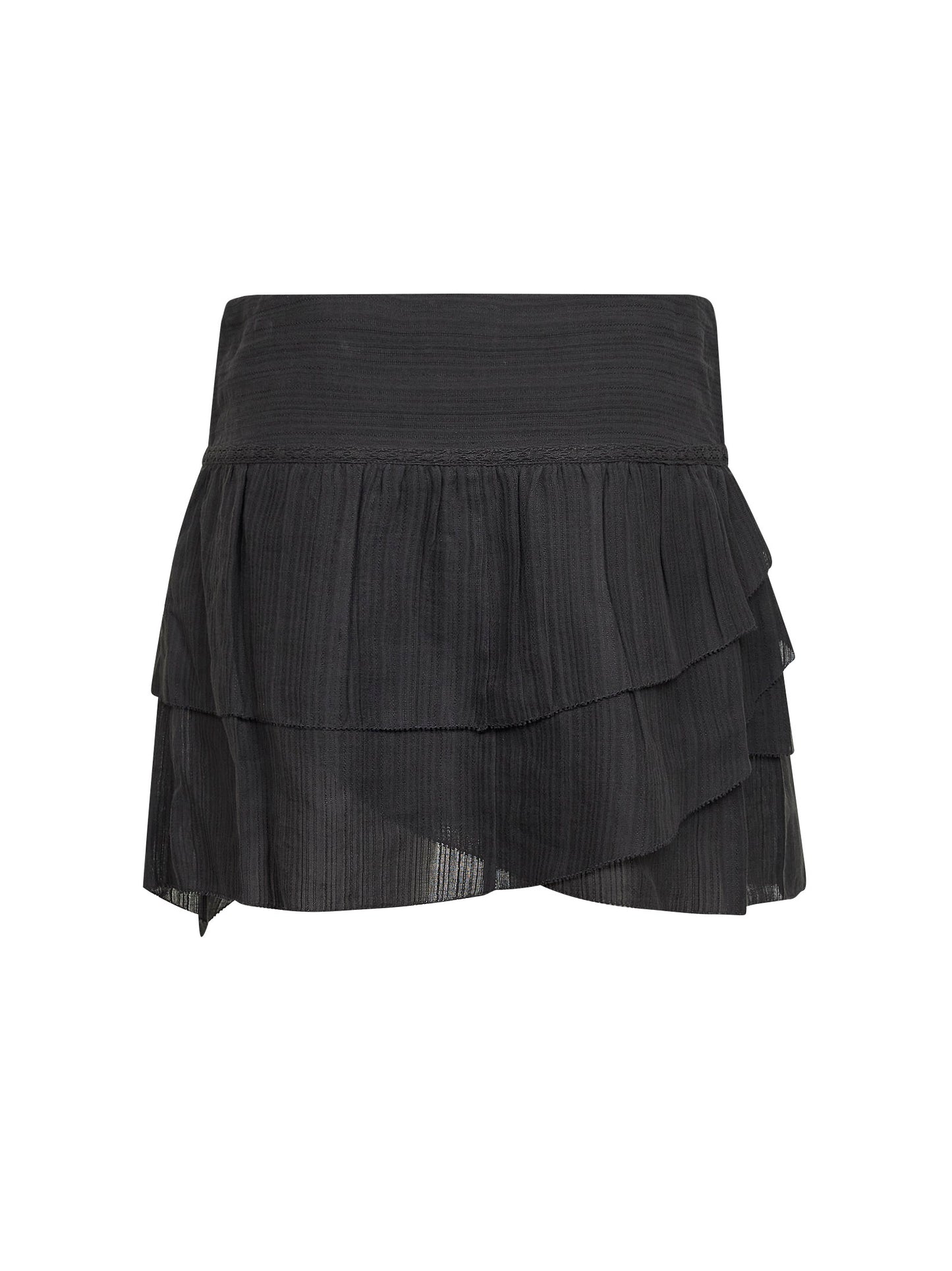 Black voile Dejha mini skirt