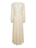 Abito lungo Briane in mussola ecrù<BR/>
