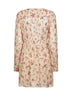 Beige printed muslin Loriena minidress