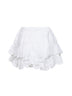 White cotton and lace Jocadia shorts