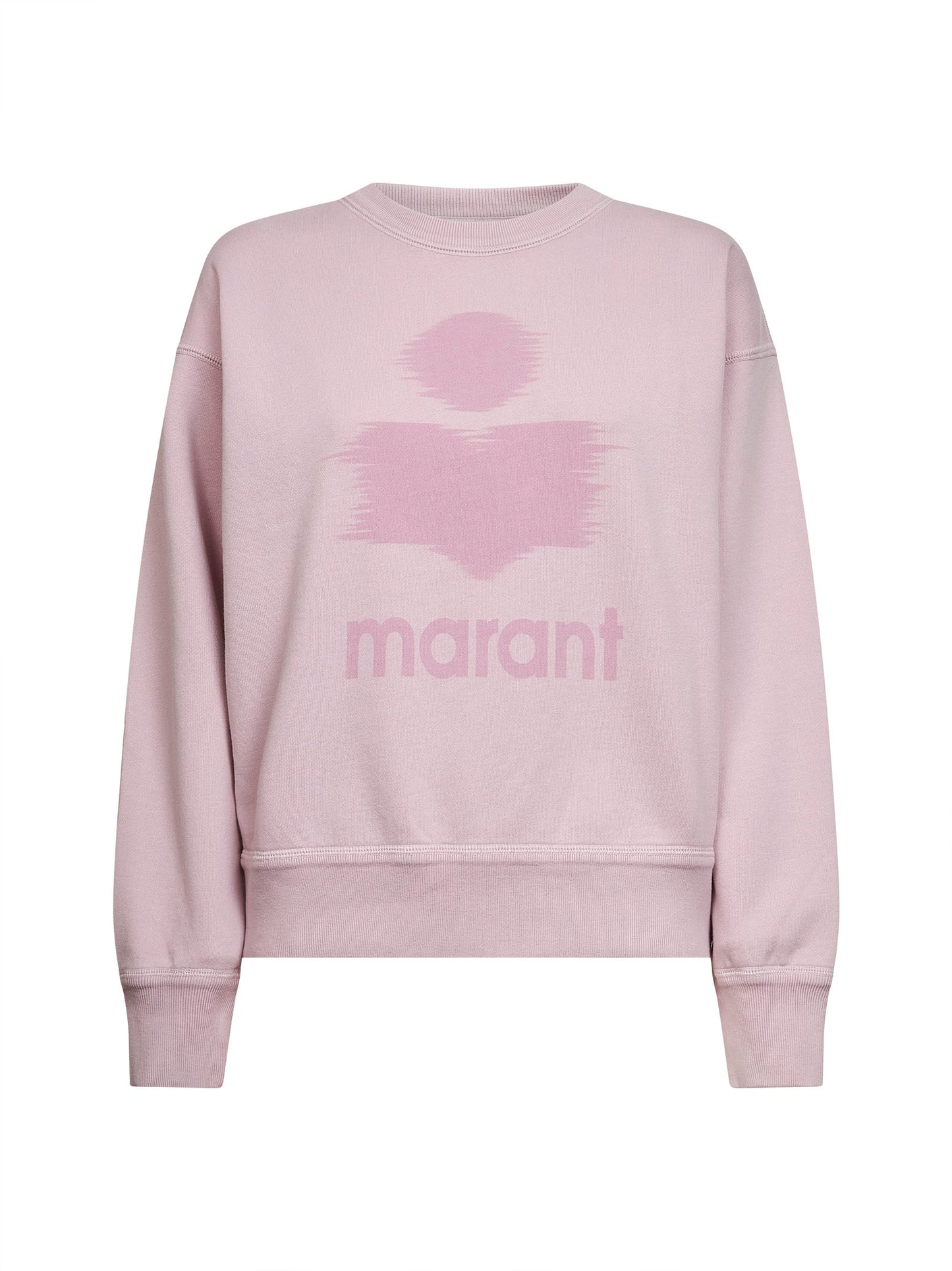 Felpa Mobyli in cotone rosa con logo