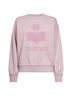 Felpa Mobyli in cotone rosa con logo