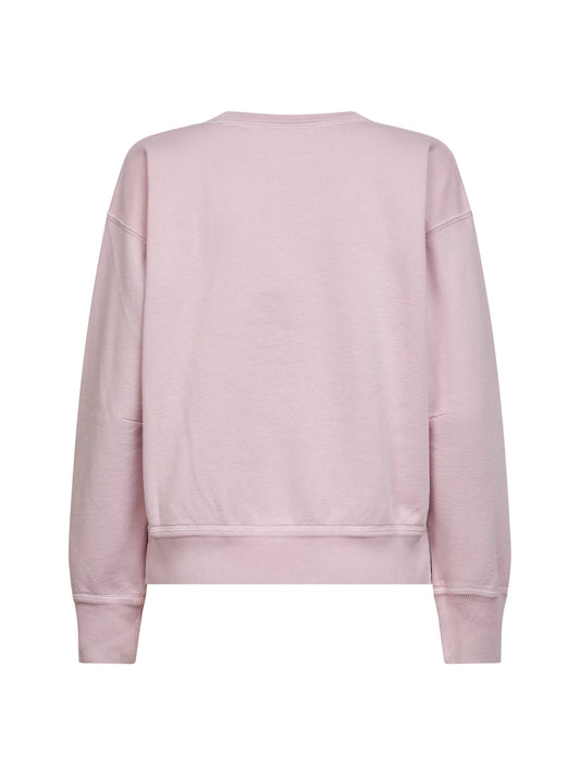Pink cotton Mobyli logo sweatshirt