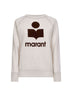 Ecru cotton logo Millyny sweatshirt