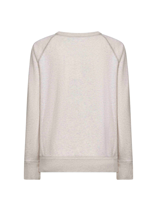 Ecru cotton logo Millyny sweatshirt