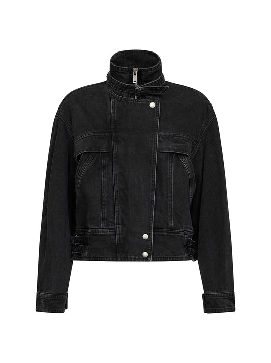 Black faded denim Joseline jacket