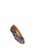 Black Moon print leather ballet flats