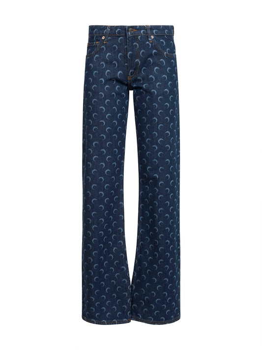 Midnight blue denim Moon bootcut jeans