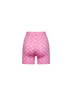 Pink Moon print recycled jersey biker shorts