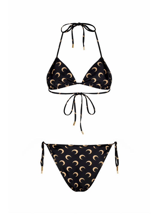 Black jersey Moon bikini