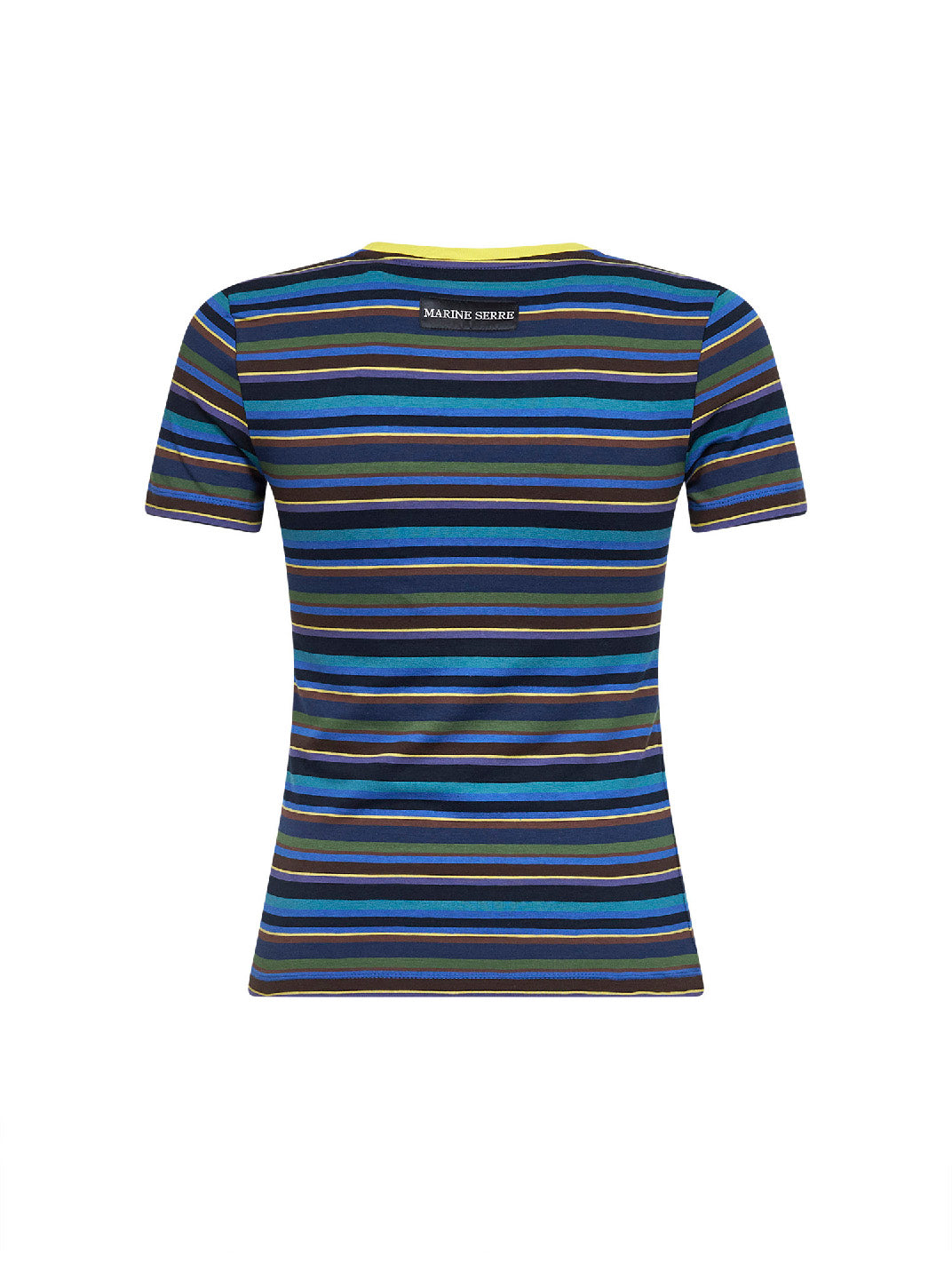 Striped ribbed jersey Moon Logo T-shirt