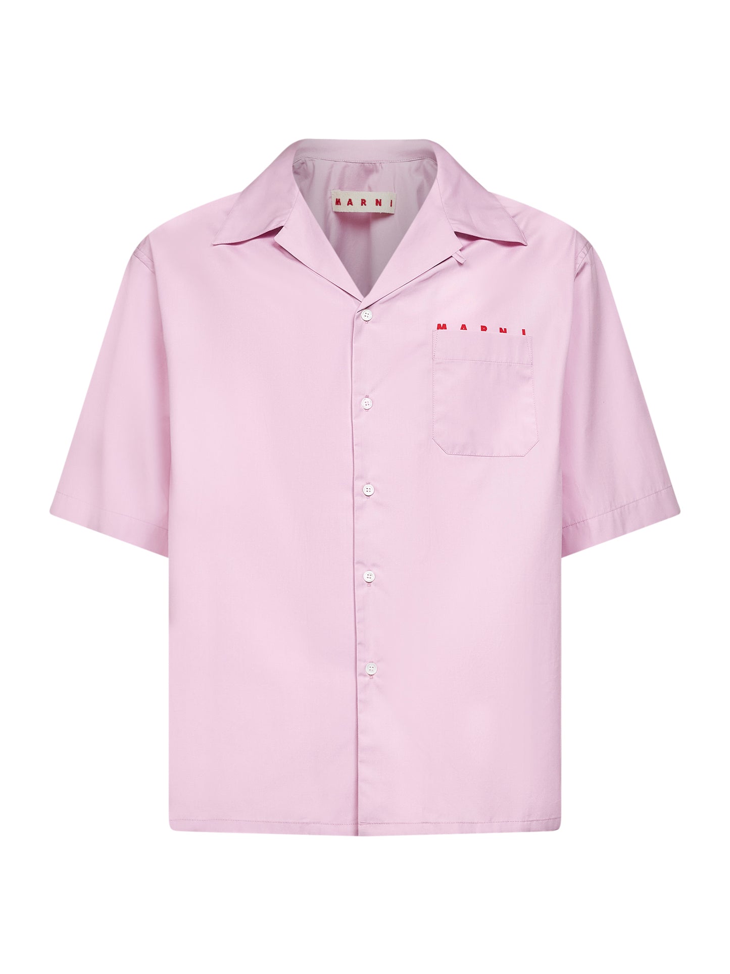 Quartz double poplin logo bowling shirt