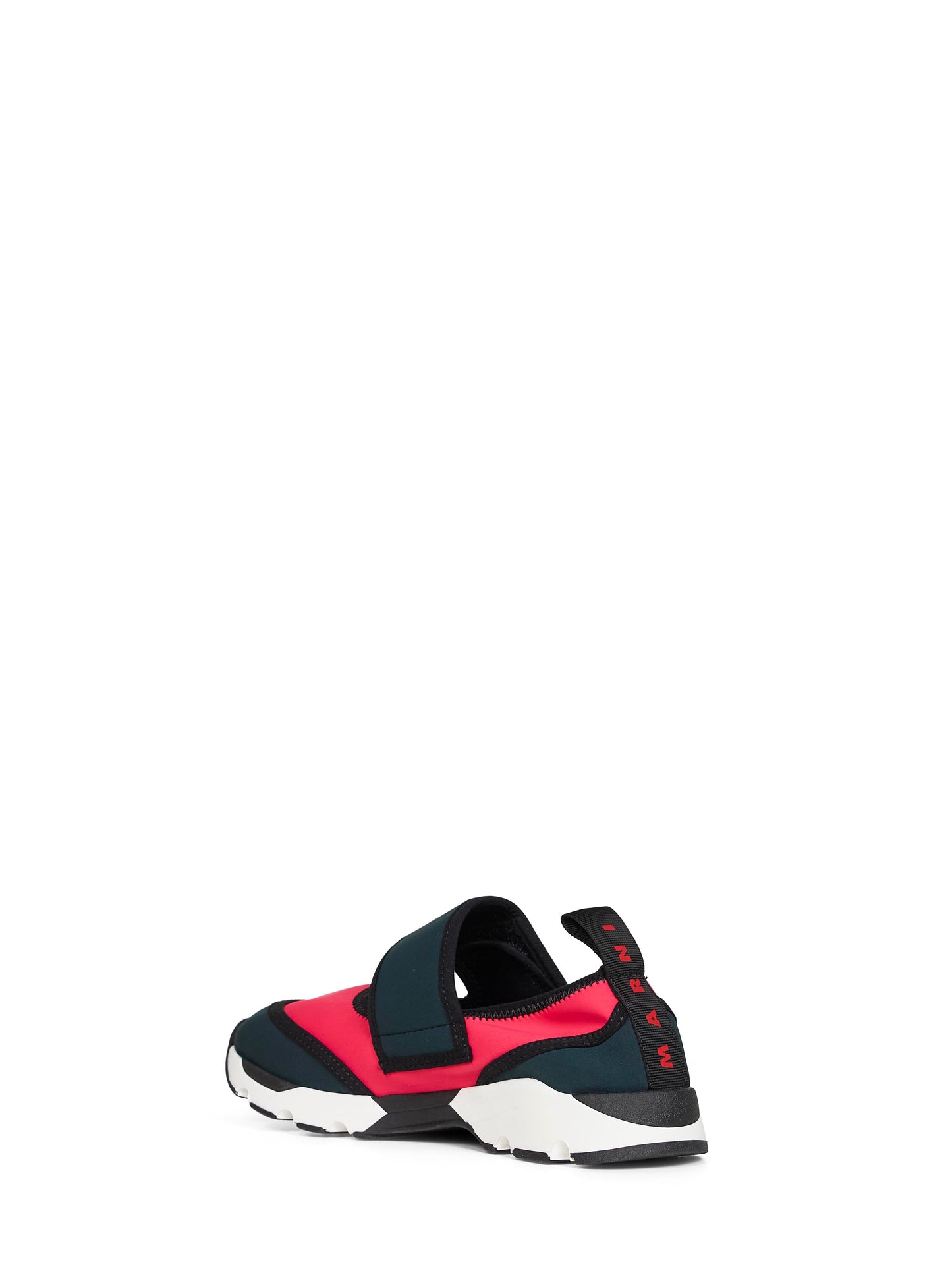 Fuchsia and green lycra Mary Jane Running sneaker