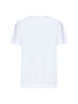 T-shirt in cotone bianco con logo