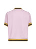 Quartz piqué polo shirt with striped trims
