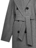 Grey MADAME 101801 Icon Coat belted coat