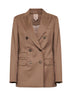 Blazer doppiopetto MXMCUPOLA in twill nocciola