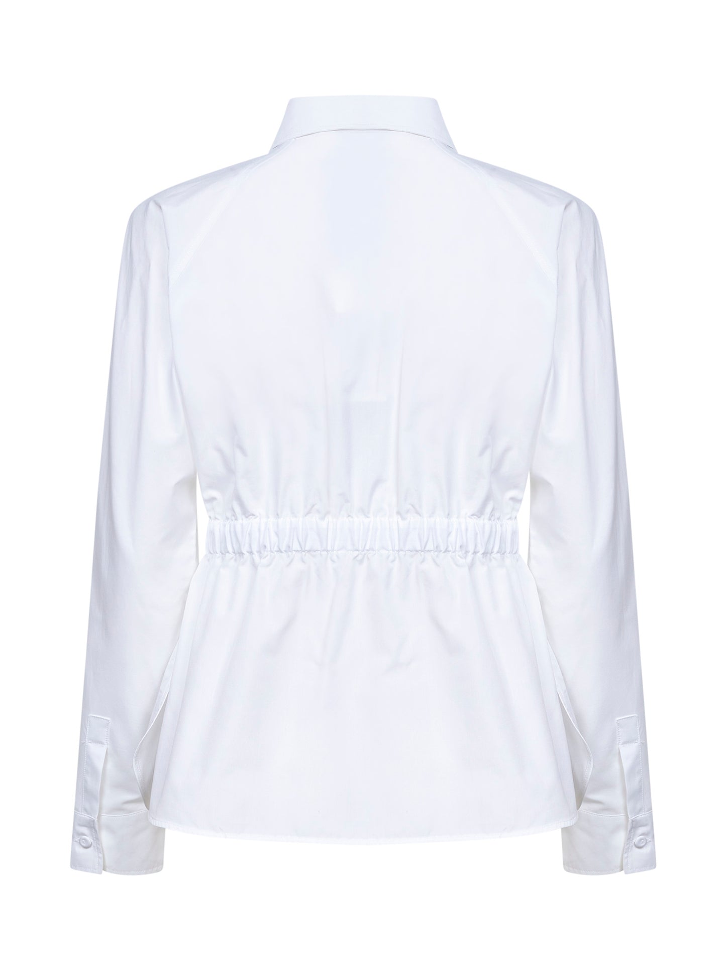 Camicia MXMTAZZINA in popeline di cotone bianco