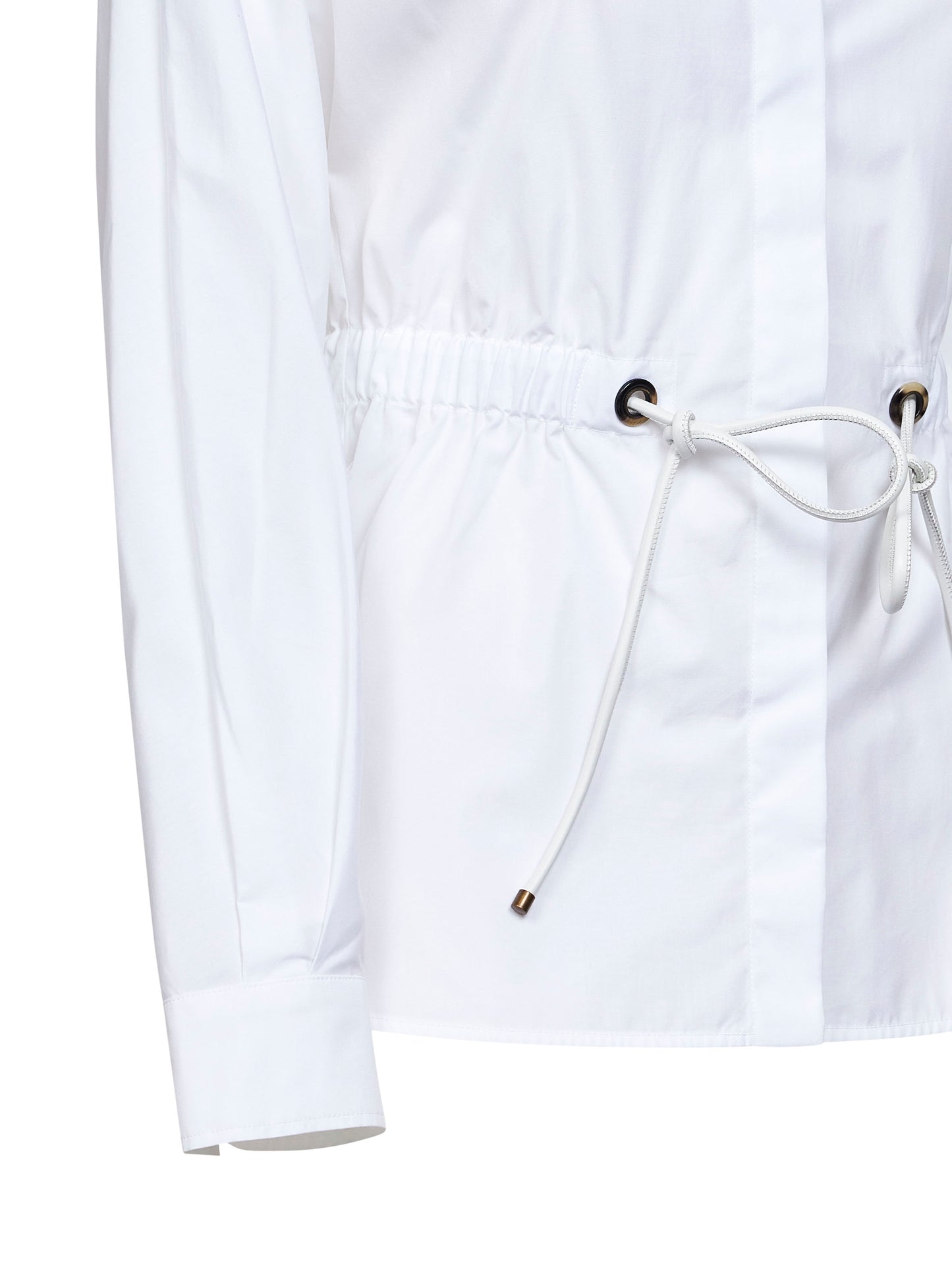 Camicia MXMTAZZINA in popeline di cotone bianco