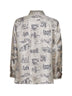 Sand printed silk twill MXMFADO shirt