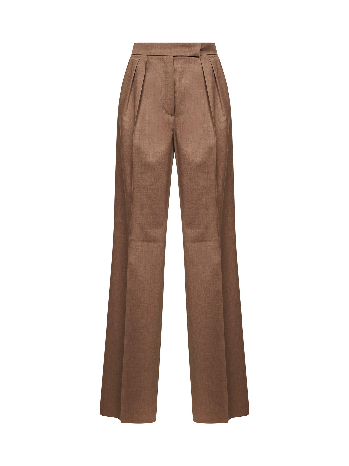 Pantaloni dritti MXMZIMINO in twill nocciola